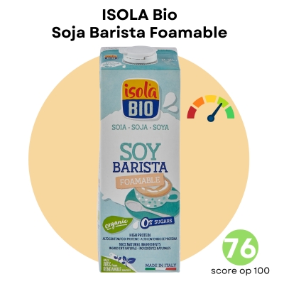 Isola bio soja barista foamable schuim